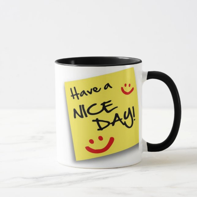 DÍA AGRADABLE del poste - taza (Derecha)