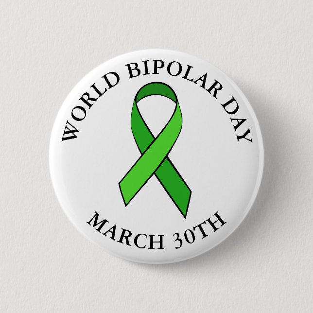 Día Bipolar Mundial Botón 30 de Marzo (Anverso)