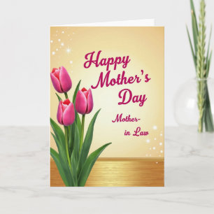 Día Brillante de las Madres Tarjeta Brillante
