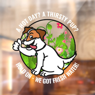 Día Caluroso Amable y Amigable Señal de Ventana de