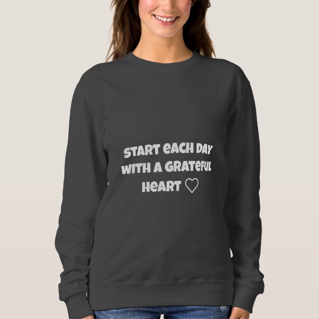 día con un corazón agradecido mujeres CAMISETAS MO (Anverso)