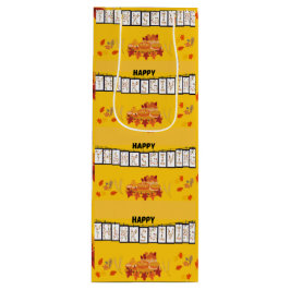 Día de Acción de Gracias - Bolsa de papel amarillo