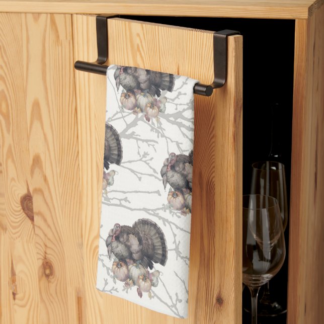 Día de Acción de Gracias Cae Toallas de Cocina Tur (Pliegue de tercios)