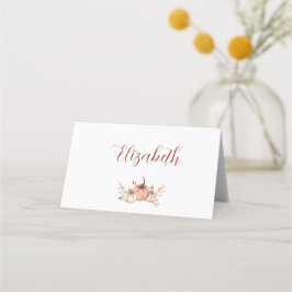 Día de Acción de Gracias Cena Lugar Tarjeta Calaba