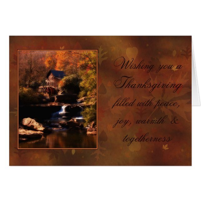 Día de Acción de Gracias de Autumn Mill (Anverso (Horizontal))