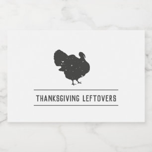 Día de Acción de Gracias Leftovers Pegatinas Amist