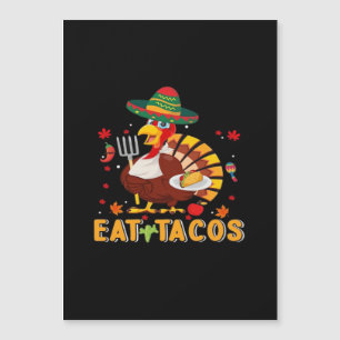Día de Acción de Gracias Turco Come Tacos Divertid