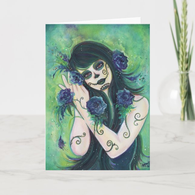 Día de Adelita de la tarjeta Muerte por Renee L. L (Anverso)