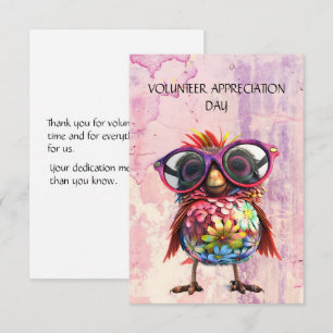 Día de Agradecimiento al Voluntario Quirky Bird