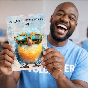 Día de Agradecimiento al Voluntario Quirky Bird