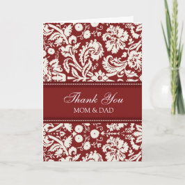 Día de boda de los padres agradecimiento damasco r