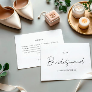 Día De Boda minimalista A Mi Tarjeta De Novia