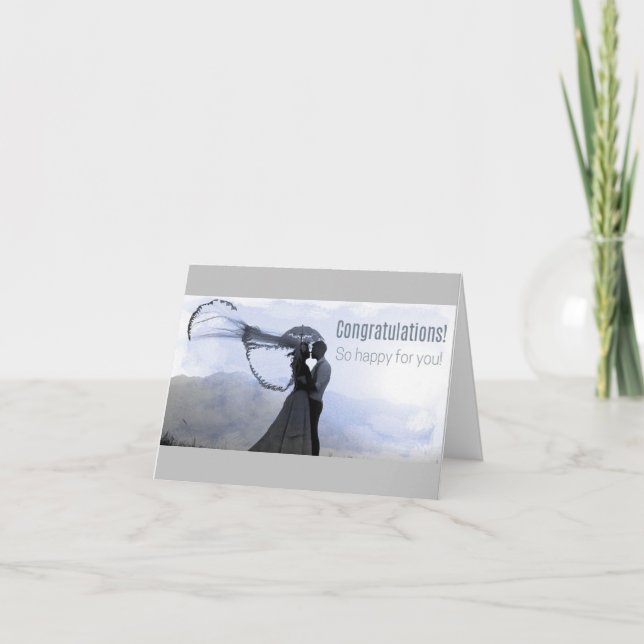 **DÍA DE BODA** PARA UNA TARJETA DE PAREJA "ESPECI (Anverso)
