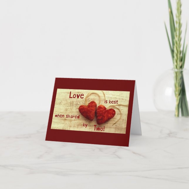 **DÍA DE BODA** PARA UNA TARJETA DE PAREJA "ESPECI (Anverso)