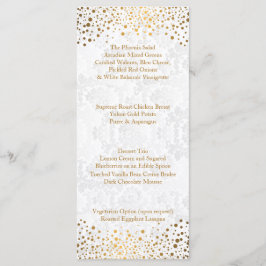 Día de Boda Puntos Dorados de Moda - Menú