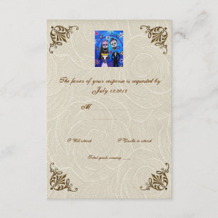 Día de bodas de la boda muerta RSVP