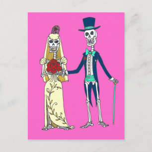 Día de bodas de la tarjeta postal muerta