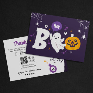 Día de Brujas Fantasma Espeluznante Agradecimiento