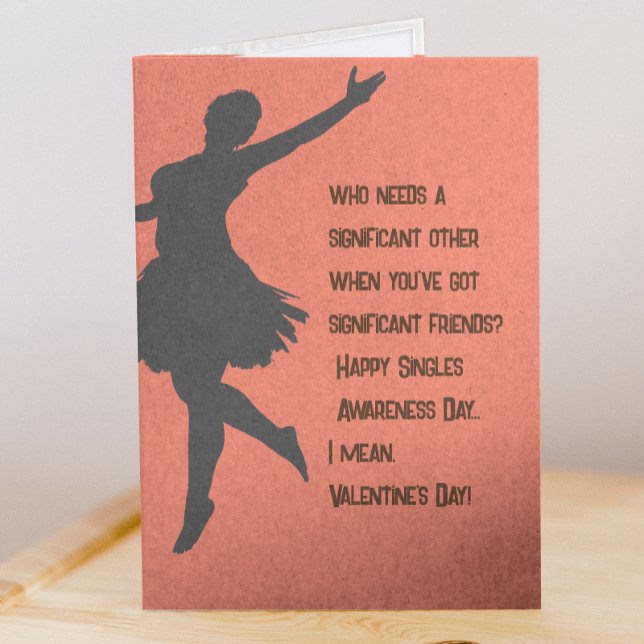 Día de Conciencia para Solteros - Tarjeta divertid (Singles Awareness Day - Funny Valentine's Day Card
)