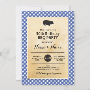 Día de cumpleaños cualquier edad Invitación a una 