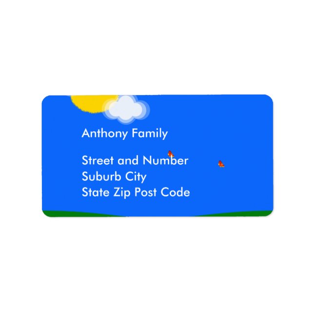 Día de etiqueta soleado (Frente)