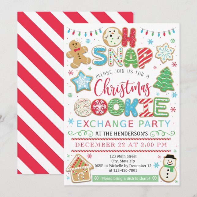 Día de fiesta de la invitación del fiesta del (Anverso / Reverso)