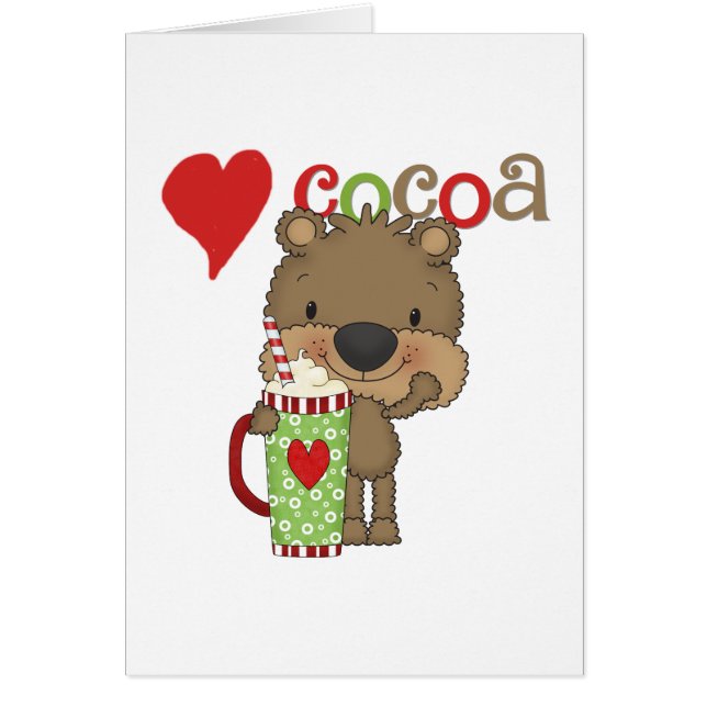 Día de fiesta del amor del cacao del oso (Frente)