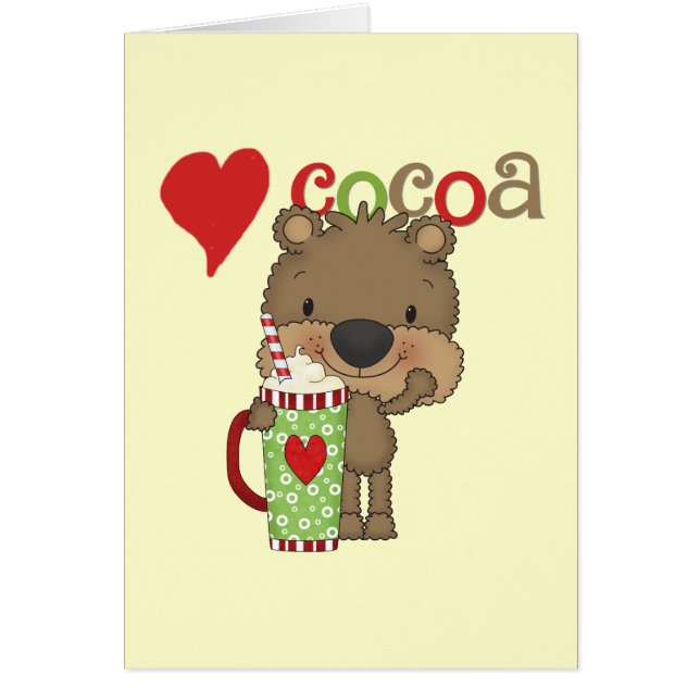 Día de fiesta del amor del cacao del oso (Frente)