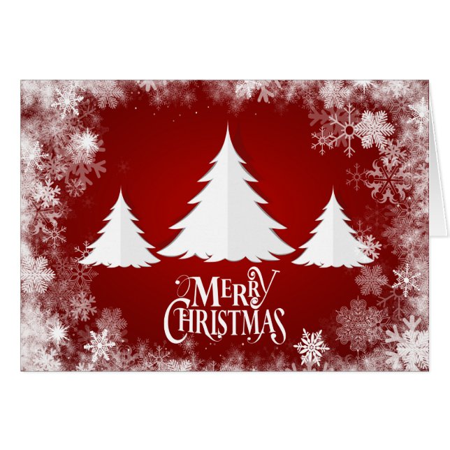 Día de fiesta del navidad - árboles "de las (Anverso (Horizontal))