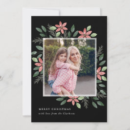 Día de fiesta floral, tarjeta de la foto del