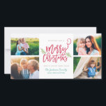 Día de fiesta moderno 4-Photo del navidad de la<br><div class="desc">Haga una declaración imponente estas vacaciones con esta tarjeta elegante de la foto del día de fiesta 4 que ofrece "Felices Navidad" en una fuente de la escritura del cepillo. ¡Hace compras nuestra tienda en línea para más pedazos en este diseño!</div>