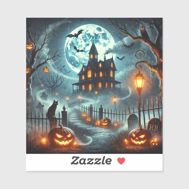 Día de Halloween de los pegatinas (Hoja)