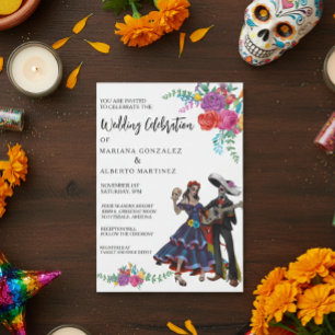 Día de Invitación a la Boda de la Fiesta Muerta