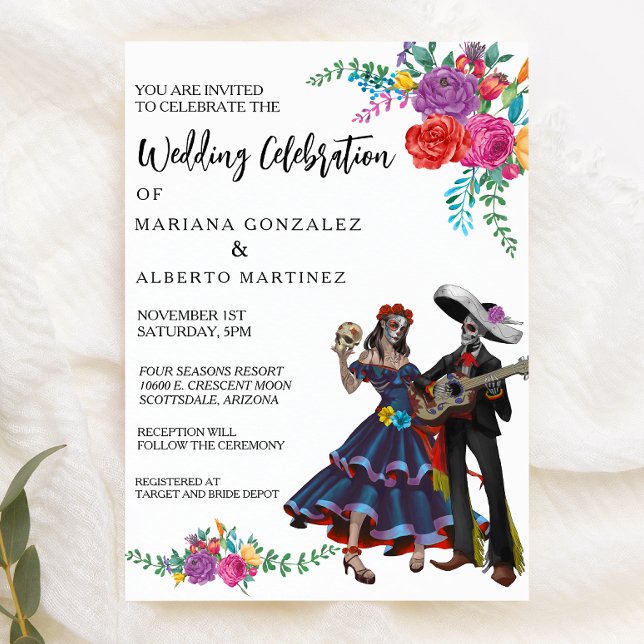 Día de Invitación a la Boda de la Fiesta Muerta (Subido por el creador)