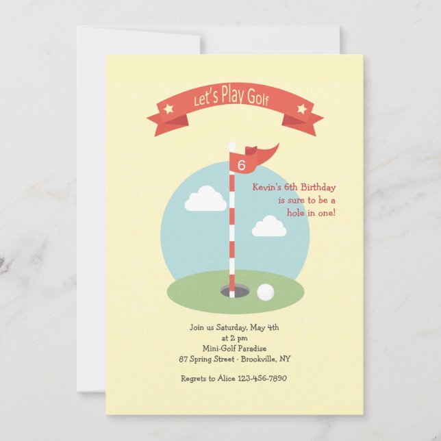 Día de Invitación al Golf (Anverso)