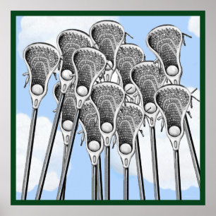Día de juego del póster de lacrosse
