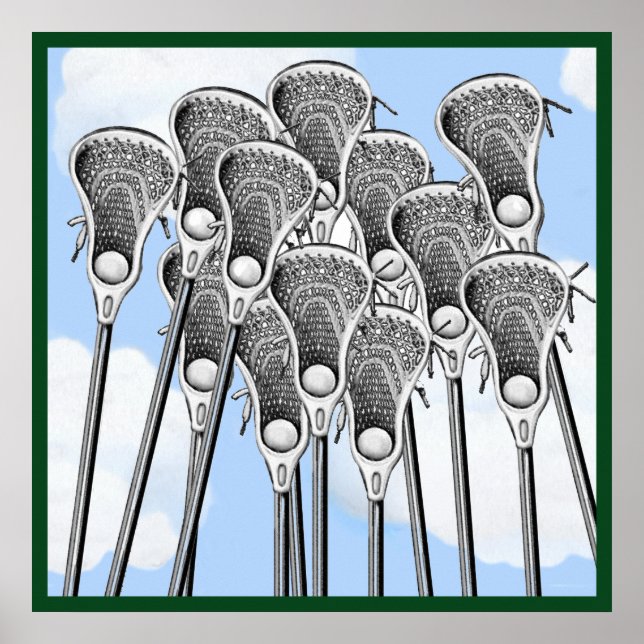 Día de juego del póster de lacrosse (Frente)