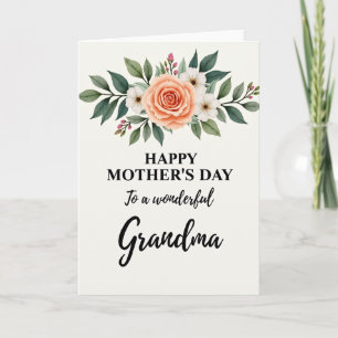 Día de la Abuela Más Dulce Tarjeta Bloom