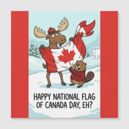 Día de la Bandera Nacional de Canadá con Tarjeta M