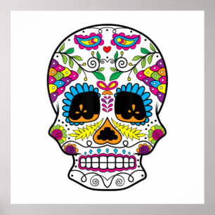 Día De La Calavera De Azúcar De Los Muertos Arte