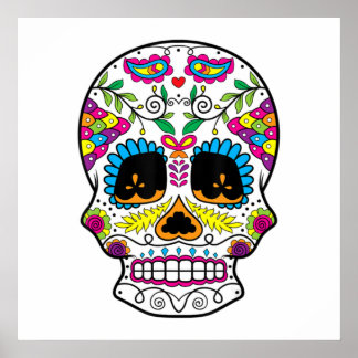 Día De La Calavera De Azúcar De Los Muertos Arte