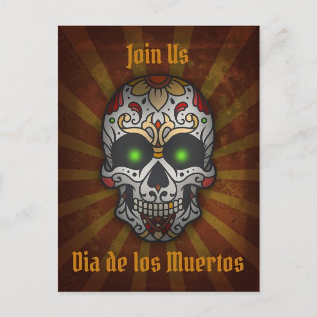 Día de la Calavera del Azúcar Muerto | Postales de (Anverso)