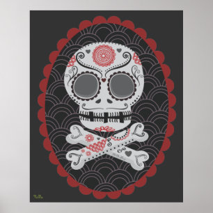Día de la extra grande del arte muerto del vector