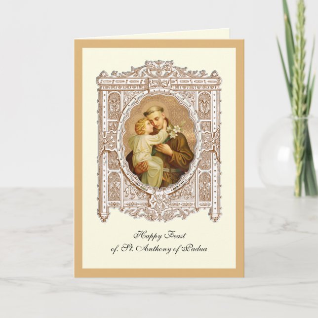 Día de la Fiesta San Antonio de la Tarjeta Jesús d (Anverso)