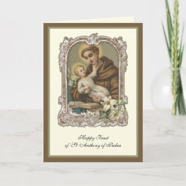 Día de la Fiesta San Antonio de la Tarjeta Jesús d