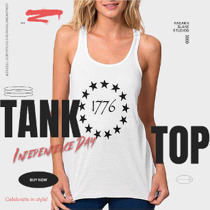 Día de la Independencia 1776 Camiseta top