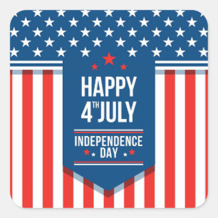 Día de la Independencia 4 de julio Pegatina de la