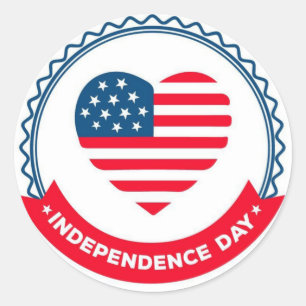 Día de la Independencia 4 de julio Pegatina de la 