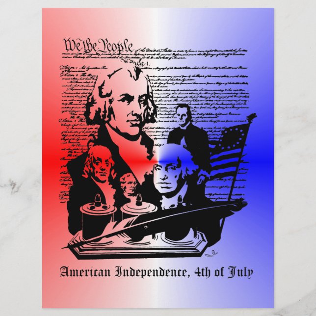 Día de la Independencia de Estados Unidos, volante (Frente)