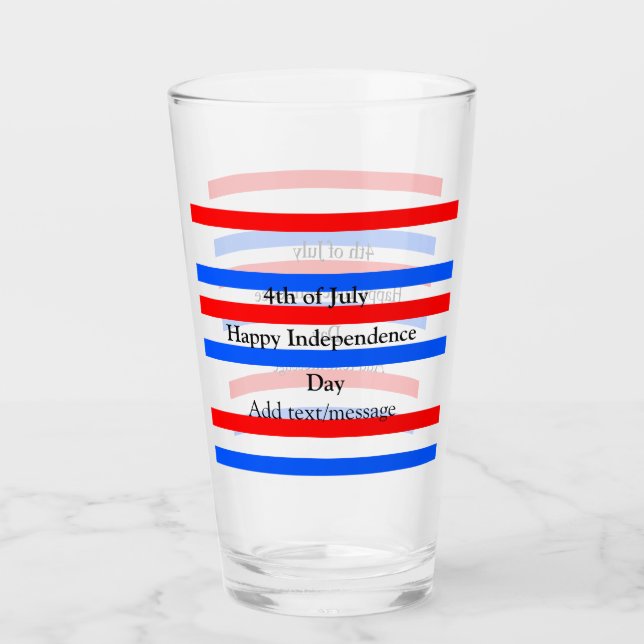 Día de la independencia de las franjas azules roja (Anverso)